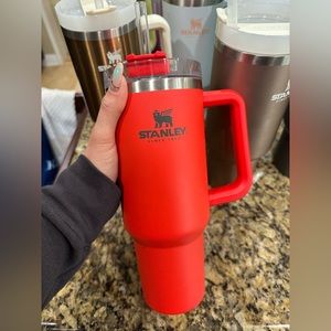 Stanley Cup in fire engine red